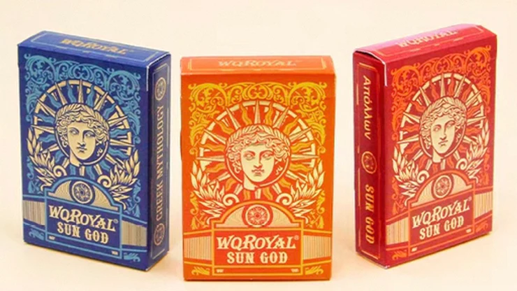 Sun God Greek Mythology Themed Orange Edition Playing Cards - Image 6