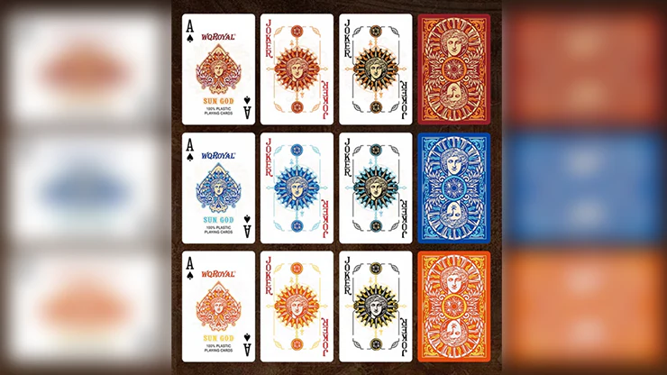 Sun God Greek Mythology Themed Red Edition Playing Cards - Image 2