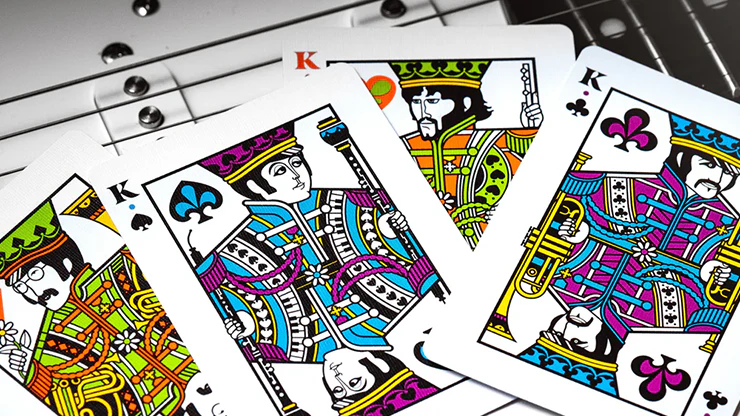 The Beatles Special Edition (Black) Playing Cards by theory11 - Image 3