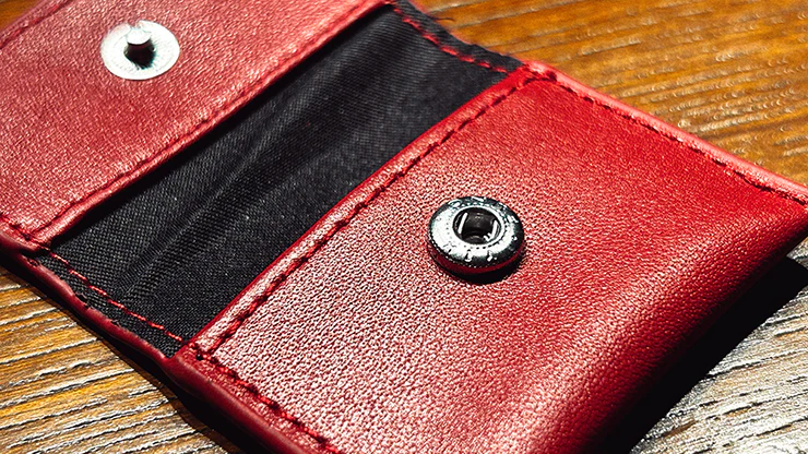 The Cowhide Coin Wallet (Red) by Bacon Magic - Trick - Image 5