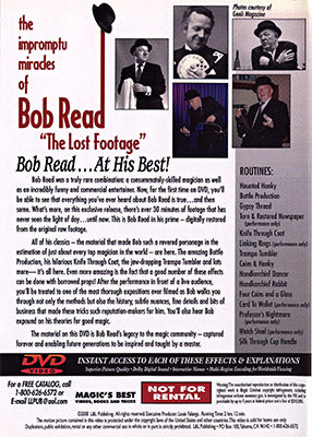 The Impromptu Miracles of Bob Read The Lost Footage by L&L Publishing - DVD - Image 2