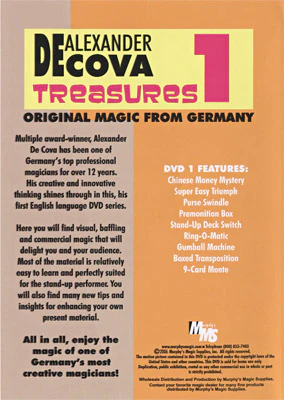 Treasures Vol 1 by Alexander DeCova - DVD - Image 2