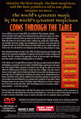 World's Greatest Magic: Coins Through Table - DVD - Image 2