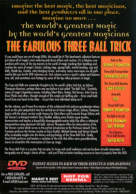 World's Greatest Magic: Fabulous Three Ball Trick - DVD - Image 2