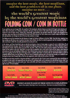 World's Greatest Magic: Folding Coin - Coin In Bottle - DVD - Image 2